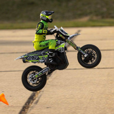 Team Losi Moto Radiocomandata Promoto SM FXR Supermoto Scala 1/4 RTR con Batteria e Caricabatterie Bianco (art. LOS-2310)