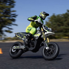Team Losi Moto Radiocomandata Promoto SM FXR Supermoto Scala 1/4 RTR con Batteria e Caricabatterie Bianco (art. LOS-2310)