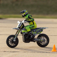 Team Losi Moto Radiocomandata Promoto SM FXR Supermoto Scala 1/4 RTR con Batteria e Caricabatterie Bianco (art. LOS-2310)