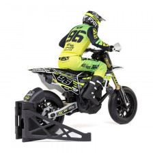 Team Losi Moto Radiocomandata Promoto SM FXR Supermoto Scala 1/4 RTR con Batteria e Caricabatterie Bianco (art. LOS-2310)