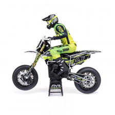 Team Losi Moto Radiocomandata Promoto SM FXR Supermoto Scala 1/4 RTR con Batteria e Caricabatterie Bianco (art. LOS-2310)