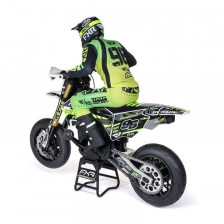 Team Losi Moto Radiocomandata Promoto SM FXR Supermoto Scala 1/4 RTR con Batteria e Caricabatterie Bianco (art. LOS-2310)