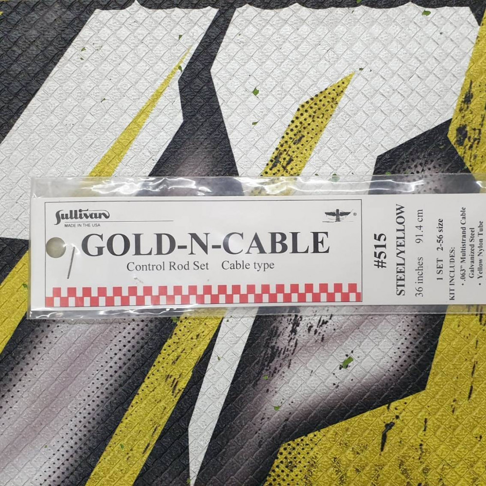Sullivan Bowden con treccia in metallo 3x1,5x910 mm modello Steel-Yellow 515 (art. 749831B)