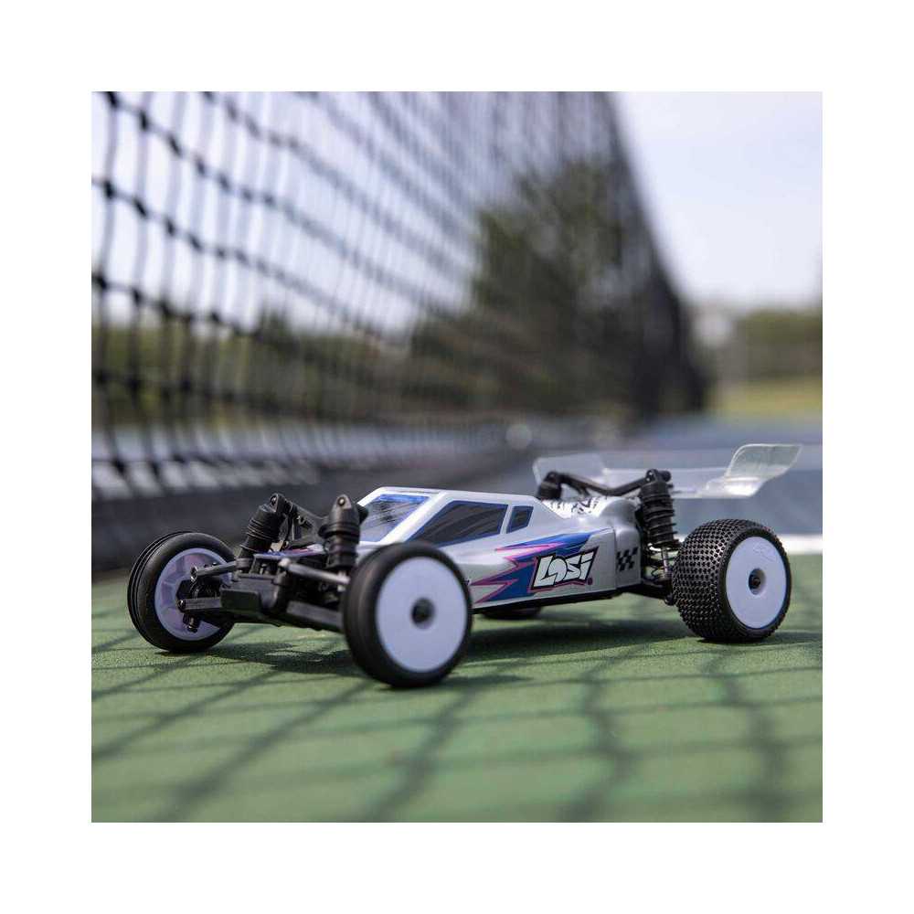 Team Losi Micro-B 2S 2WD Race Buggy RTR Scala 1/24 Batteria e caricabatteria inclusi Silver (art. LOS00007T2)