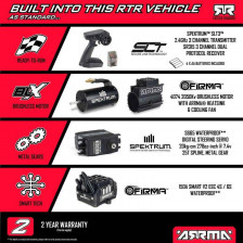 Arrma EXtreme Bash Speed ​​​​Monster Truck KRATON 6S 4X4 BLX RTR 1/8 Nero (art. ARA8708V6T1)