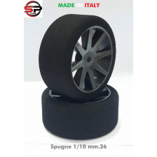 SP Racing Coppia gomme in spugna 1/10 Touring a Razze 37sh 26mm Front (art. SP37-F)