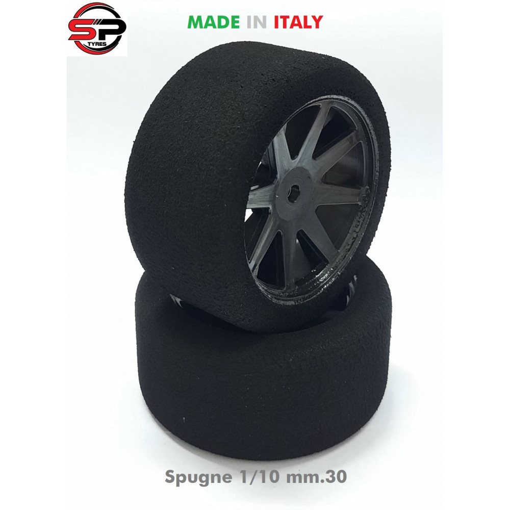 SP Racing Coppia gomme in spugna 1/10 Touring a Razze 40sh 30mm Rear (art. SP40-R)