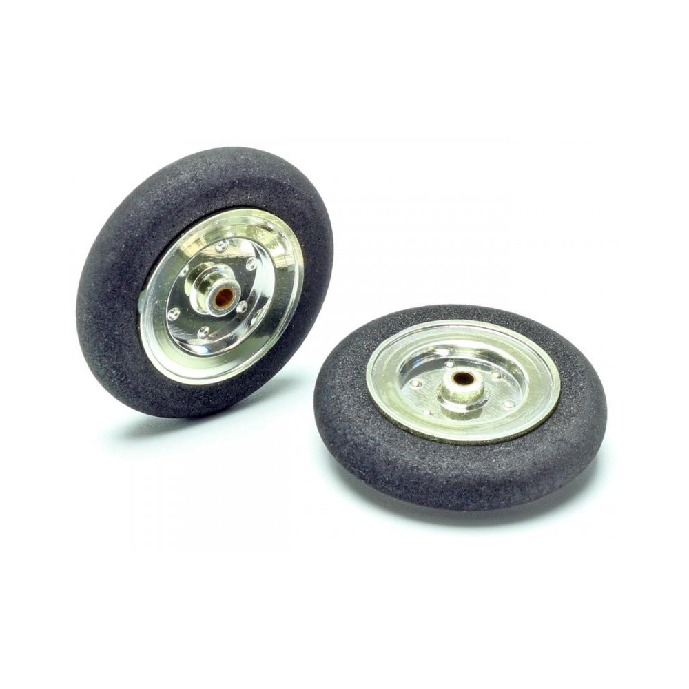 Ruote Leggere RC 45mm Cromate | Modellismo Dinamico
