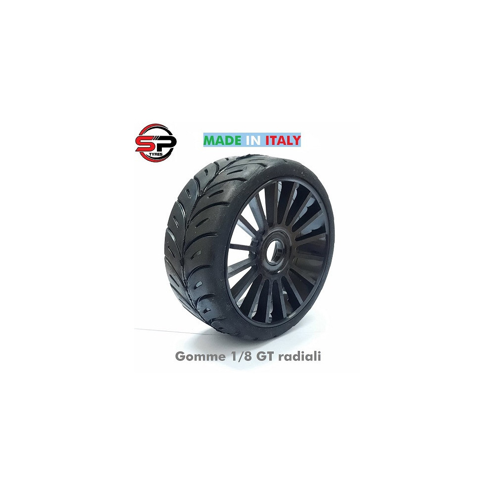 SP Tyres Gomme 1/8 Rally Game Radiali R2 Super Morbide