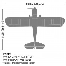 HobbyZone Champ Anniversary | Aereo RC Principianti RTF con SAFE