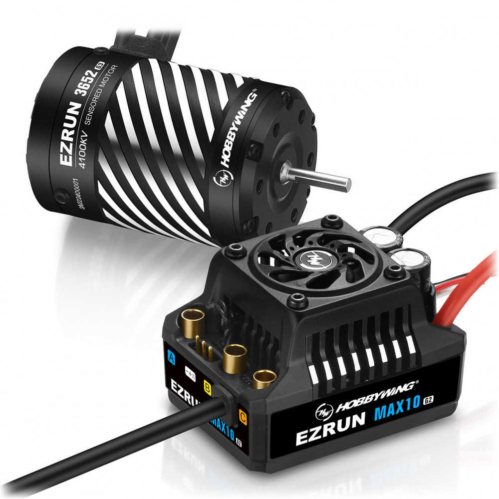 Hobbywing Ezrun MAX10 G2: Combo 80A per Modellismo RC 1/10