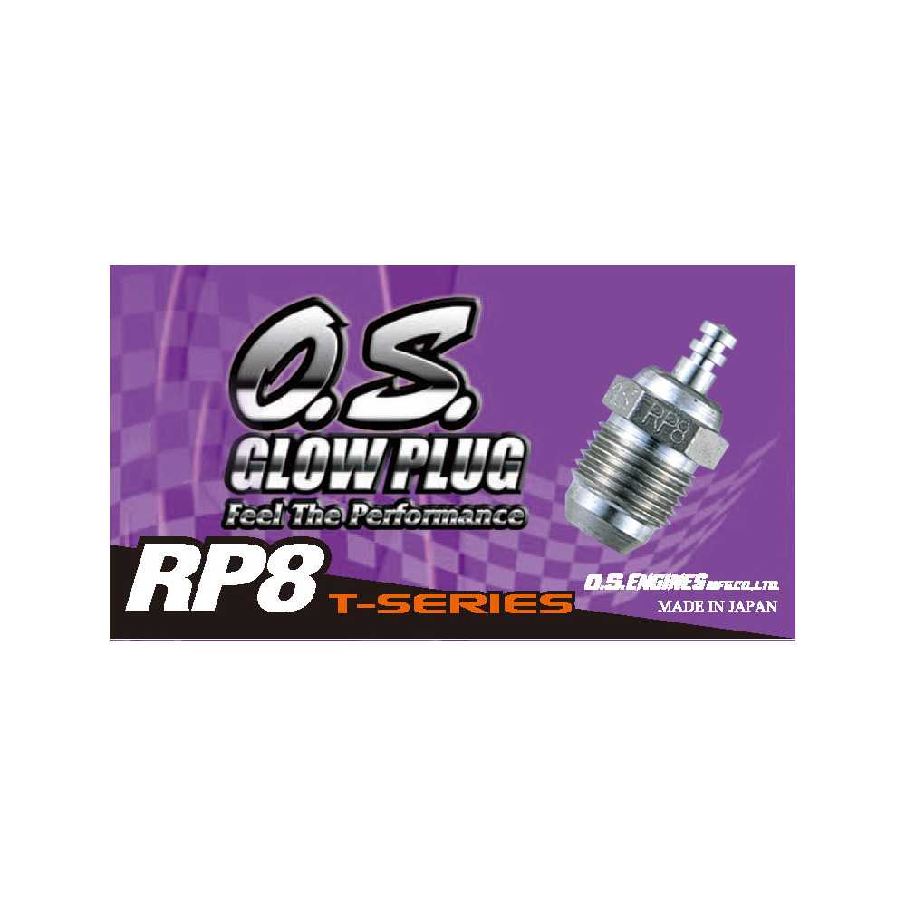 12 Candelette Turbo Fredde OS RP8 Per Motori On-Road - Ricambio Originale OS
