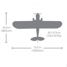 Carbon Cub S 2 1.3m Cleetus McFarland | Aereo RC SAFE, Potenza e Sicurezza