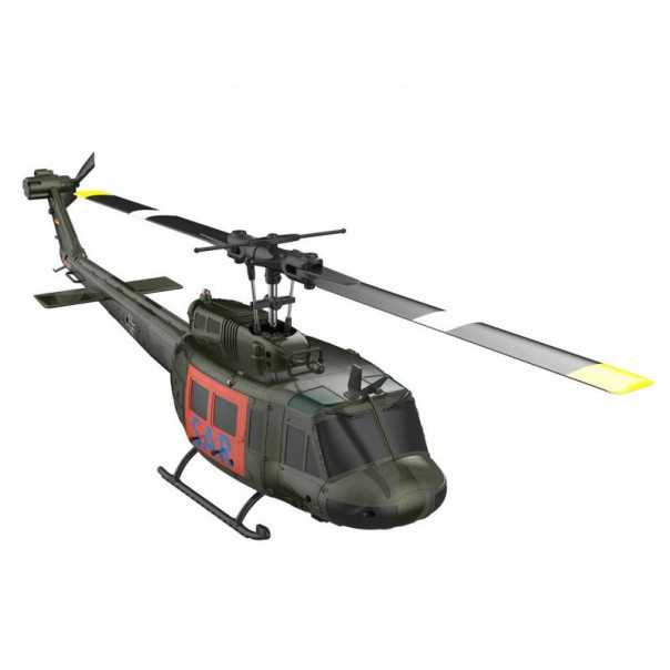 Hélicoptère RC Bell UH-1D SAR – RTF, Moteurs Brushless, Pales 375 Mm, 290 G – Démarrage/Atterrissage Auto, 17 Min De Vol