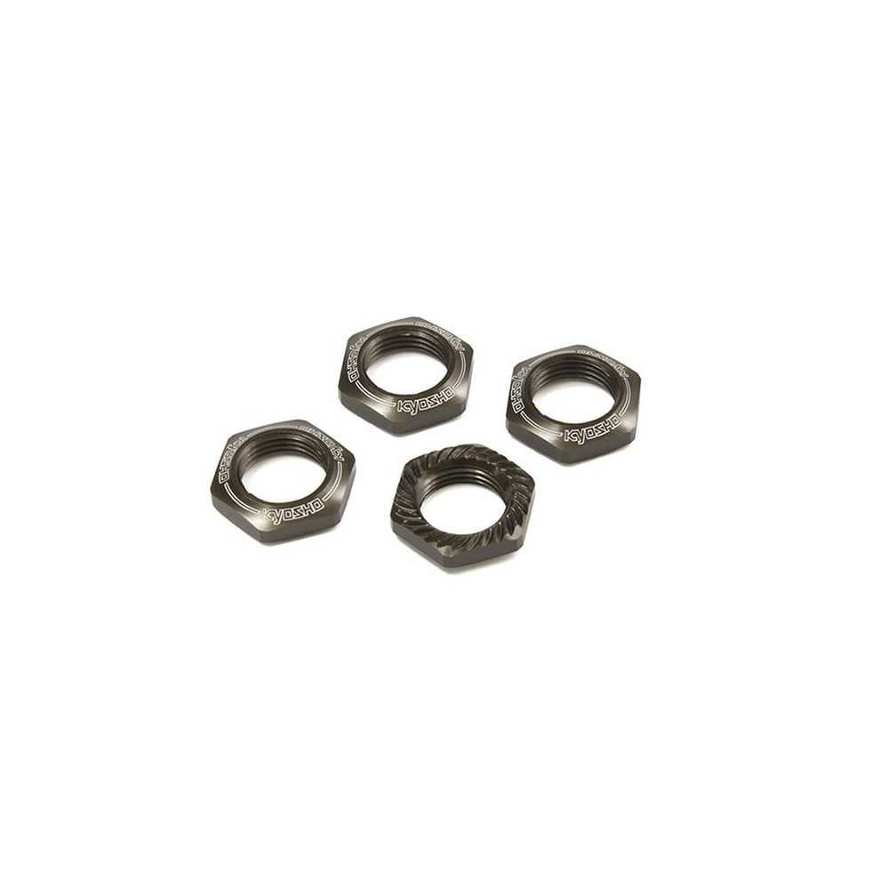 Dadi Ruota Kyosho Inferno 1:8 Zigrinati Gun Metal | Set (4) IFW472GM