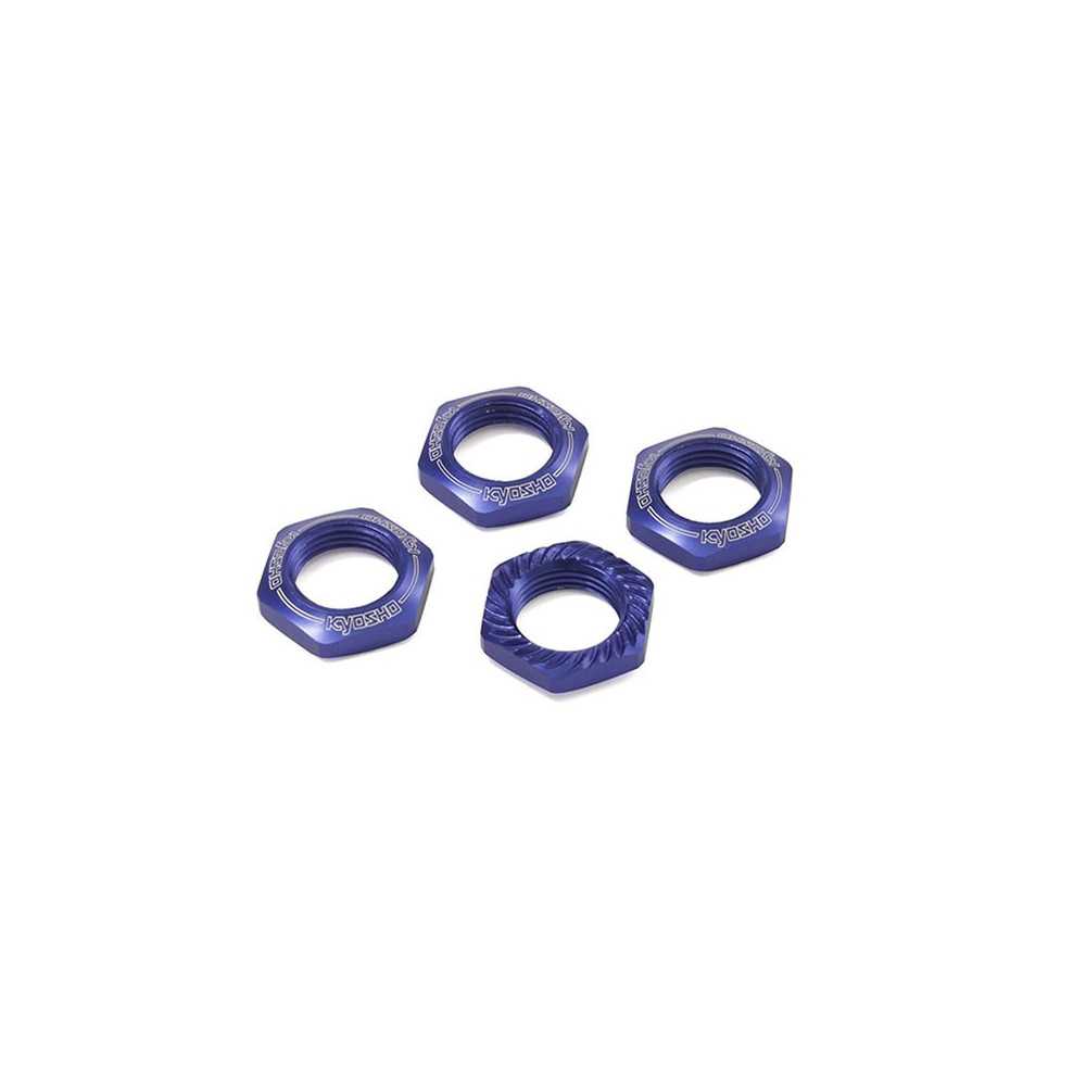 Kyosho Dadi ruota alluminio blu anti-svitamento 4 pezzi vendita online