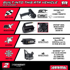 ARRMA QUAKE 223S 2WD RTR Brushless 3S – 80+ Km/h (ARA3537T2)