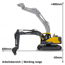 Escavatore Volvo EC160E RC 1:16 Licenza Ufficiale 2,4GHz (405055)