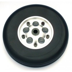 Coppia ruote in gomma cerchio Alluminio 100mm (art. RUO/34423/000)