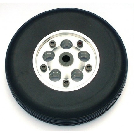 Coppia ruote in gomma cerchio Alluminio 100mm (art RUO/34423/000