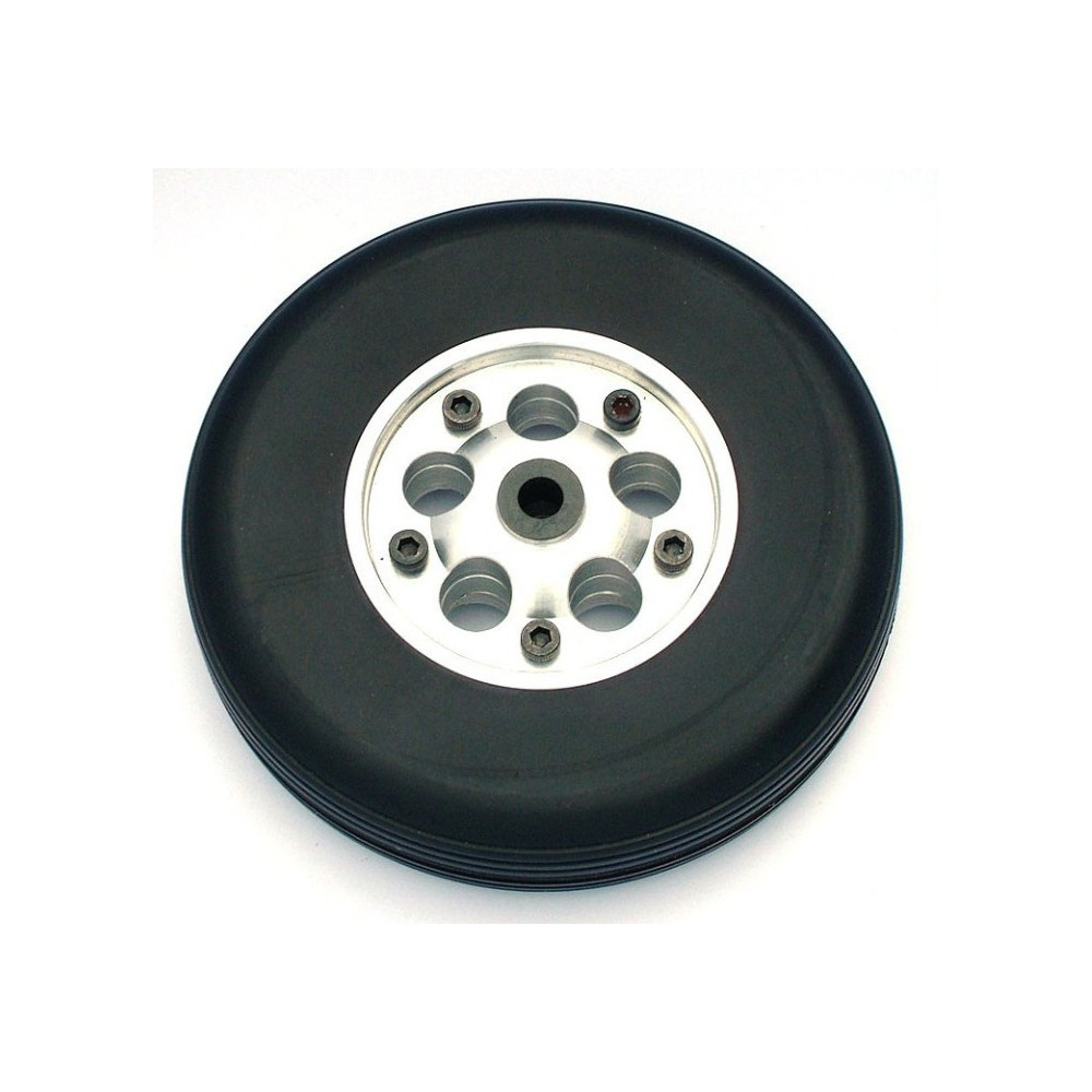 Coppia ruote in gomma cerchio Alluminio 100mm (art. RUO/34423/000)