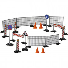 Set Accessori Cantiere RC 1:20 – Barriere, Piloni, Segnali (412413)