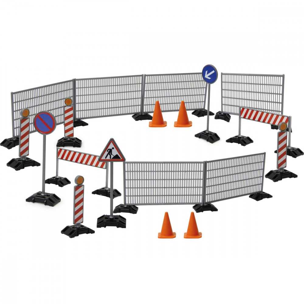 Set Accessori Cantiere RC 1:20 – Barriere, Piloni, Segnali (412413) Set Accessori Cantiere RC 1:20 – Barriere, Piloni, Segnali (412413)