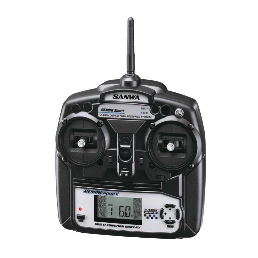 Sanwa Gemini Sport Stick 3CH 2.4 GHz FH-E con RX-391W (S.101A32871A)
