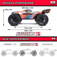 ARRMA KRATON 6S BLX V6 EXB 1/8 Brushless RTR (ARA8608V6T4)