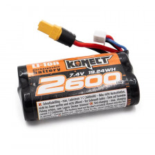 Batteria Konect Li-Ion 2S 7.4V 2600mAh XT60 - KN-LI0742600-XT60