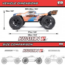 ARRMA KRATON 6S BLX V6 EXB 1/8 Brushless RTR (ARA8608V6T1)