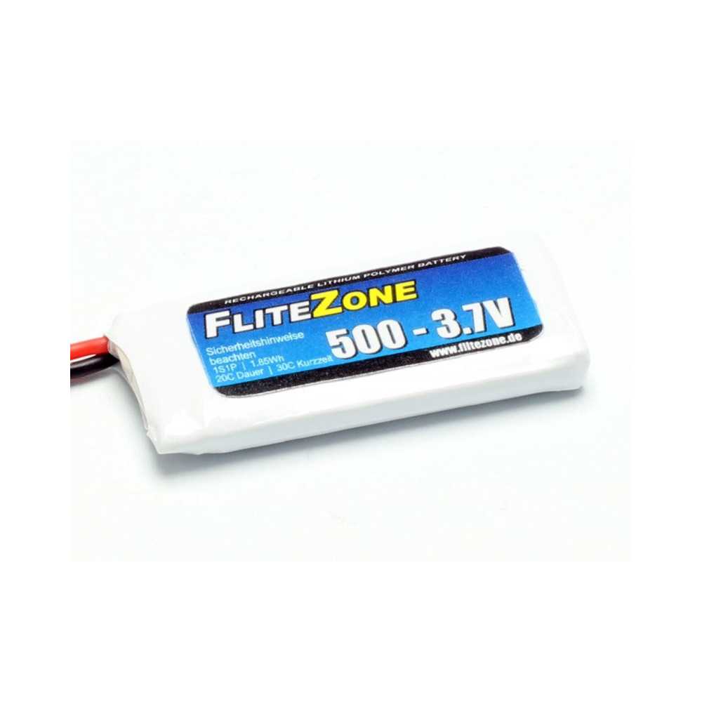 Batteria LiPo FliteZone 500mAh 3.7V 1S MOLEX 51005 | C9334