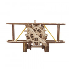 UGEARS Mini Biplano Puzzle 3D Meccanico in Legno | CasadelModellismo