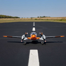 E-flite Beechcraft D18 1.5m BNF Basic | Bimotore RC Smart AS3X+