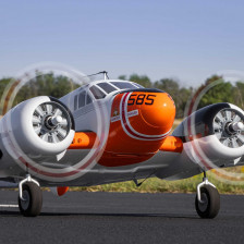 E-flite Beechcraft D18 1.5m BNF Basic | Bimotore RC Smart AS3X+