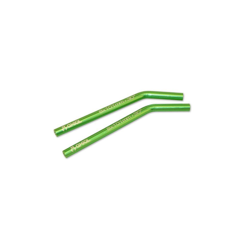 Axial Coppia aste 6x101mm 30° alluminio per AX10 verde (AX30445)