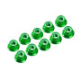 Dadi M3 Flangiati Alluminio Verdi (10 pz) | Ultimate Racing UR1503-GR