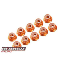 Dadi M3 Flangiati Alluminio Oro (10 pz) | Ultimate Racing UR1503-G
