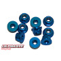 Dadi M3 Flangiati Alluminio Blu (10 pz) | Ultimate Racing UR1503-A