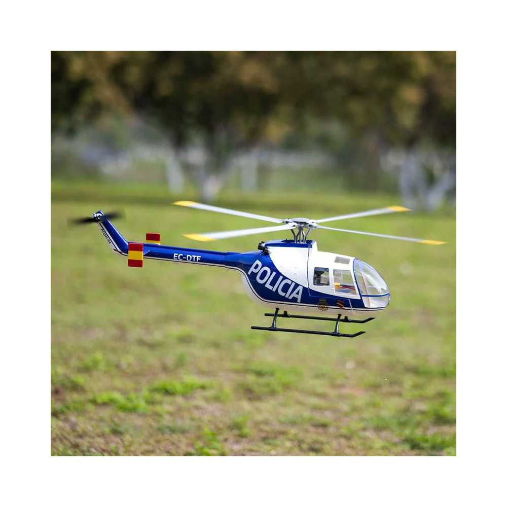 FlyWing Elicottero BO-105 Policia RTF Quadripala H1 GPS Stabilizzato Codice FW-BO105-RTF-POLICIA