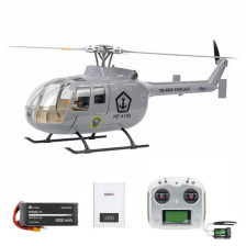 FlyWing Elicottero BO-105 Scale RTF Quadripala Grigio H1 GPS Codice FW-BO105-RTF-GRAY