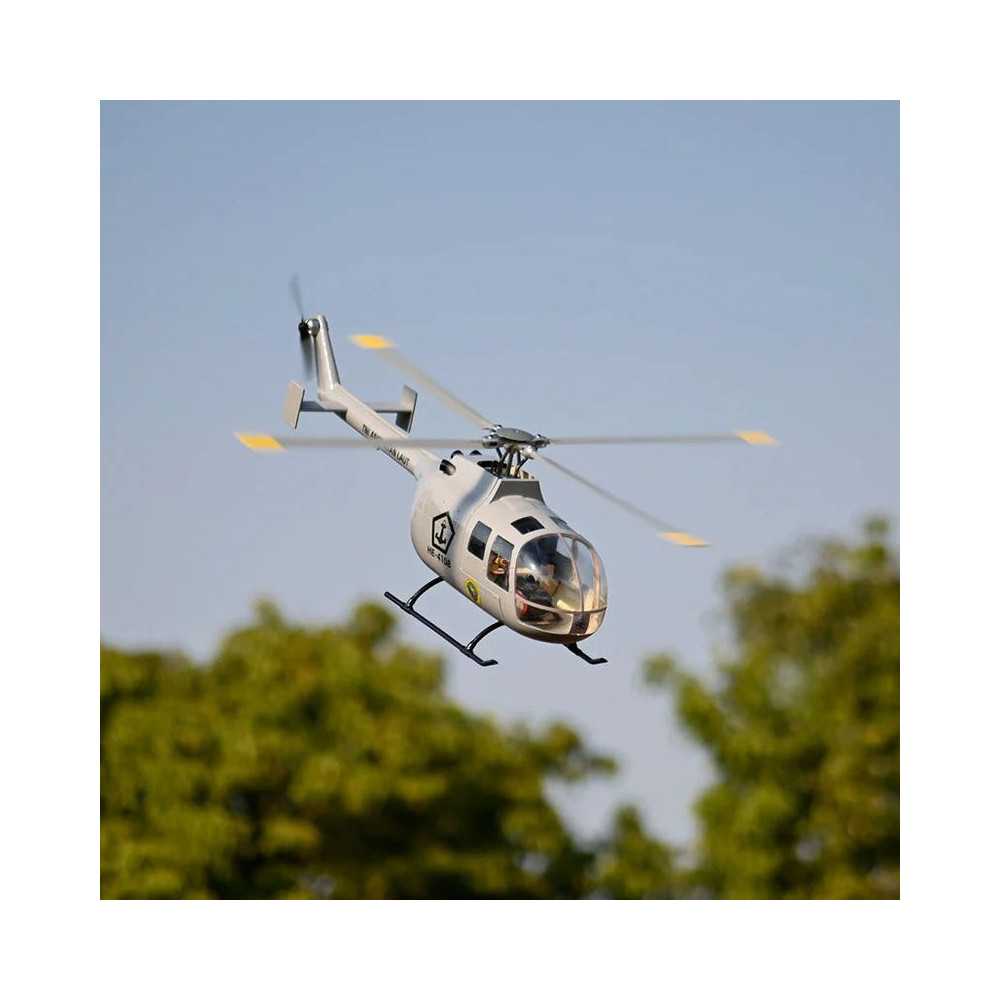 FlyWing Elicottero BO-105 Scale RTF Quadripala Grigio H1 GPS Codice FW-BO105-RTF-GRAY