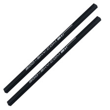 Goosky GT030027 Tubo di Coda Alluminio Quadrato S1 Nero 2 Pz
