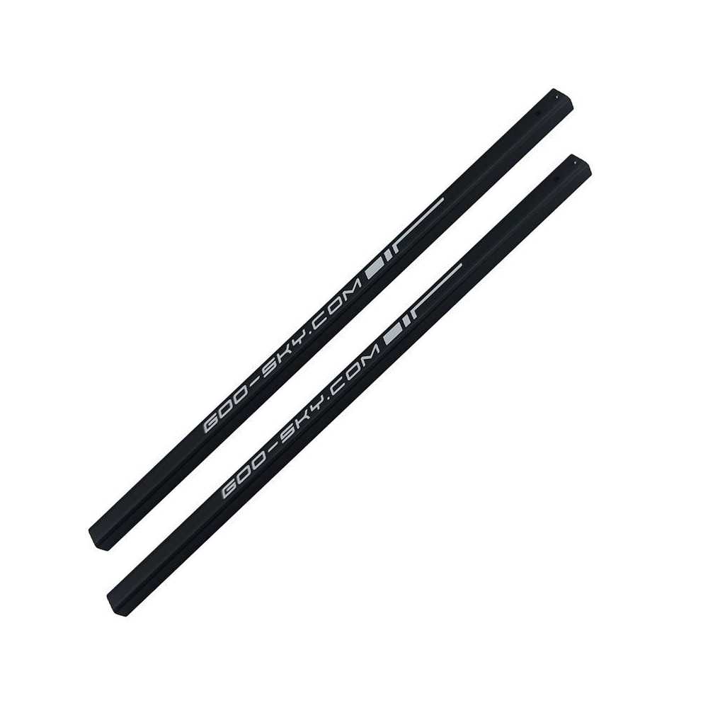 Goosky GT030027 Tubo di Coda Alluminio Quadrato S1 Nero 2 Pz