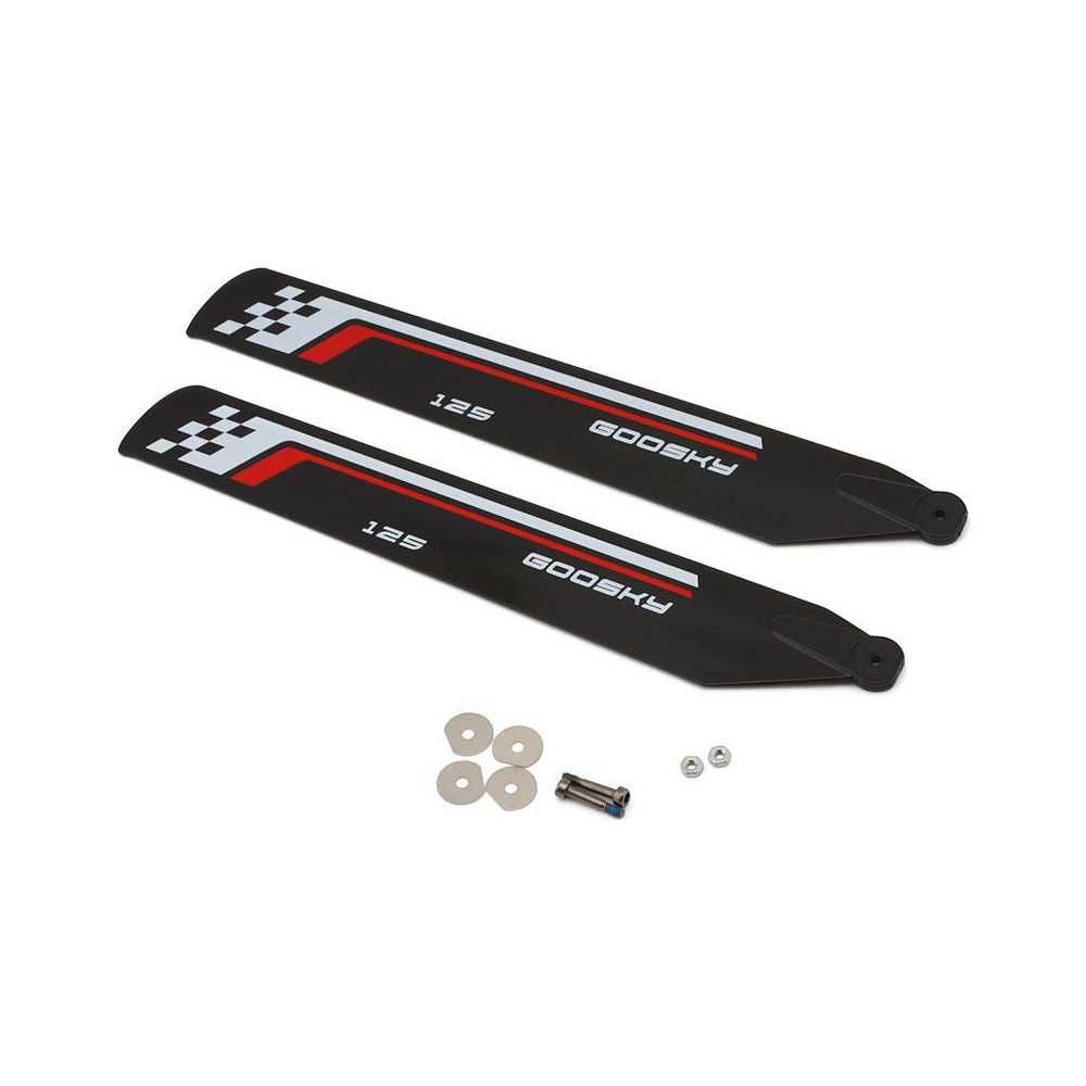 Goosky GT030072 Pale Principali Elicottero S1 Nuova Versione 125mm Goosky GT030072 Pale Principali Elicottero S1 Nuova Versione 125mm
