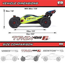 ARRMA ARA4306V4T1 Typhon 1/8 223S DSC 4X4 RTR EAN 5052127048170