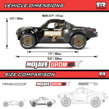 ARRMA Mojave Grom 223S BLX 4X4 Brushless RTR ARA2304T1