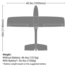 HobbyZone AeroScout S 2 1.1m RTF Basic SAFE RealFlight HBZ380002