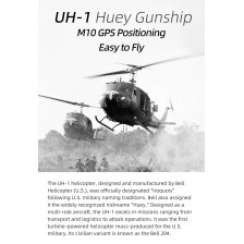 Flywing UH-1 Huey RTF Elicottero GPS 470 Quadripala FW-UH1-V4-GREEN-ACE