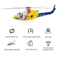 Flywing Bell 412 RTF Elicottero GPS Classe 470 Quadripala FW-BELL412-ACE